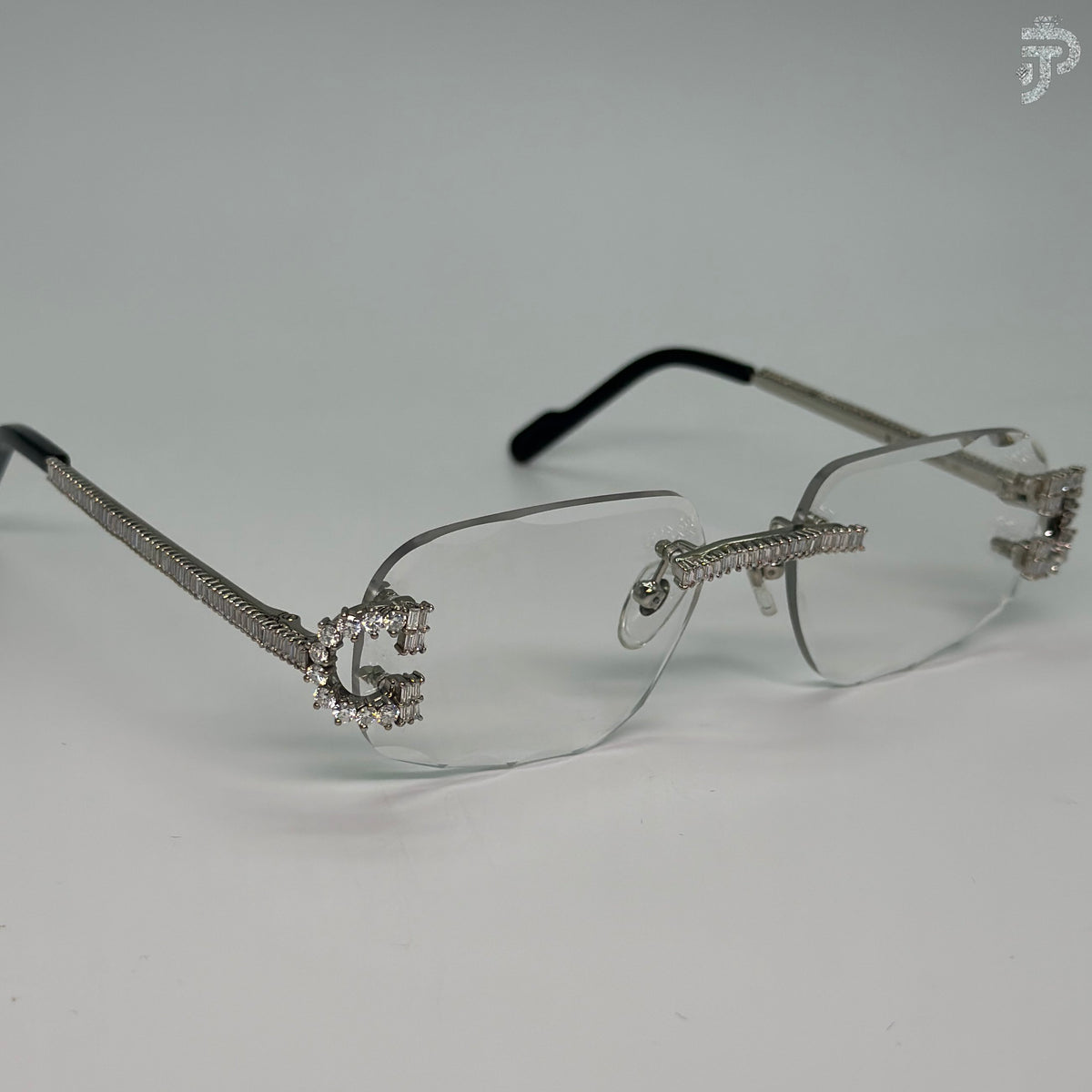 Iced Out Baguette Cut Diamond Sunglasses Fashion Wear Glasses