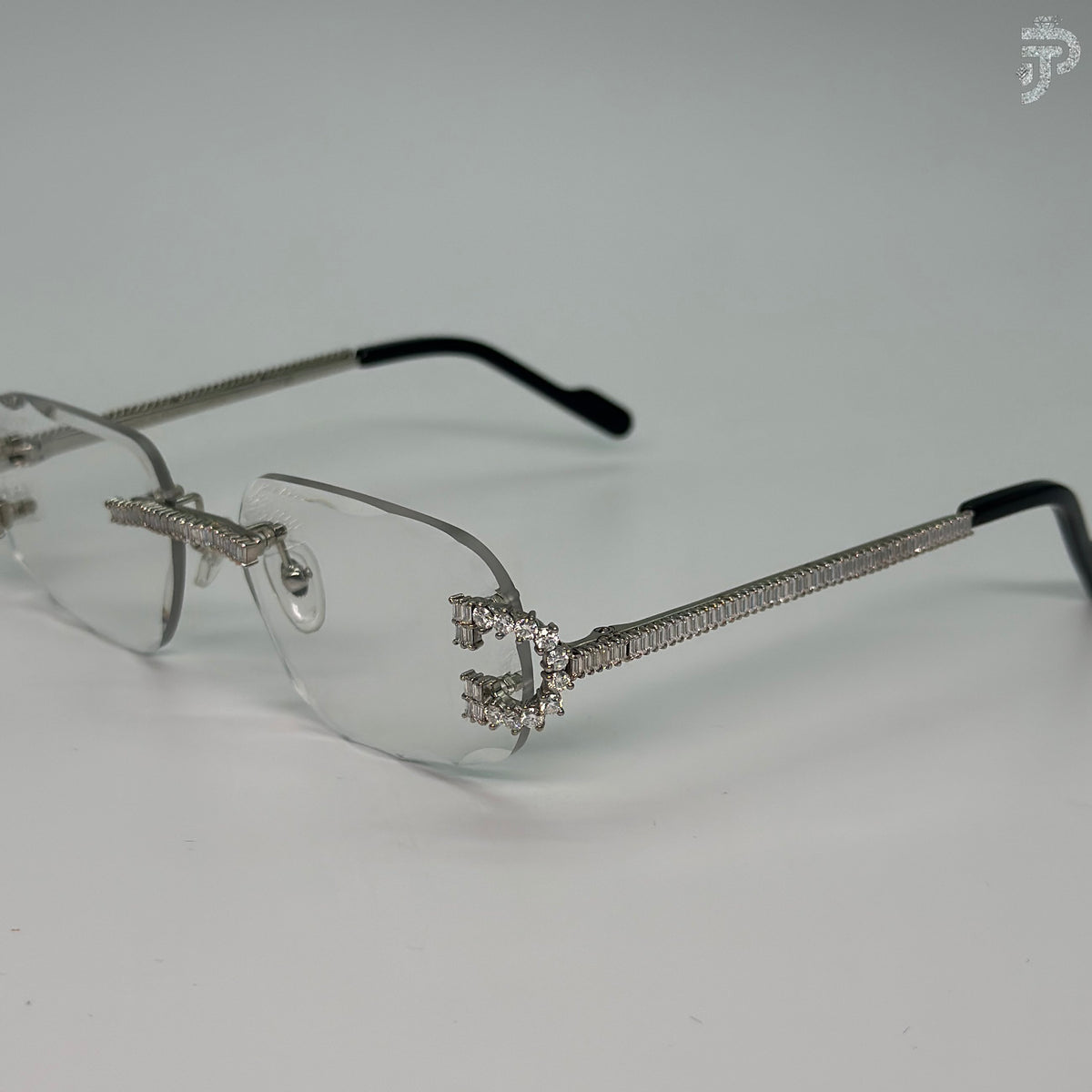 Iced Out Baguette Cut Diamond Sunglasses Fashion Wear Glasses