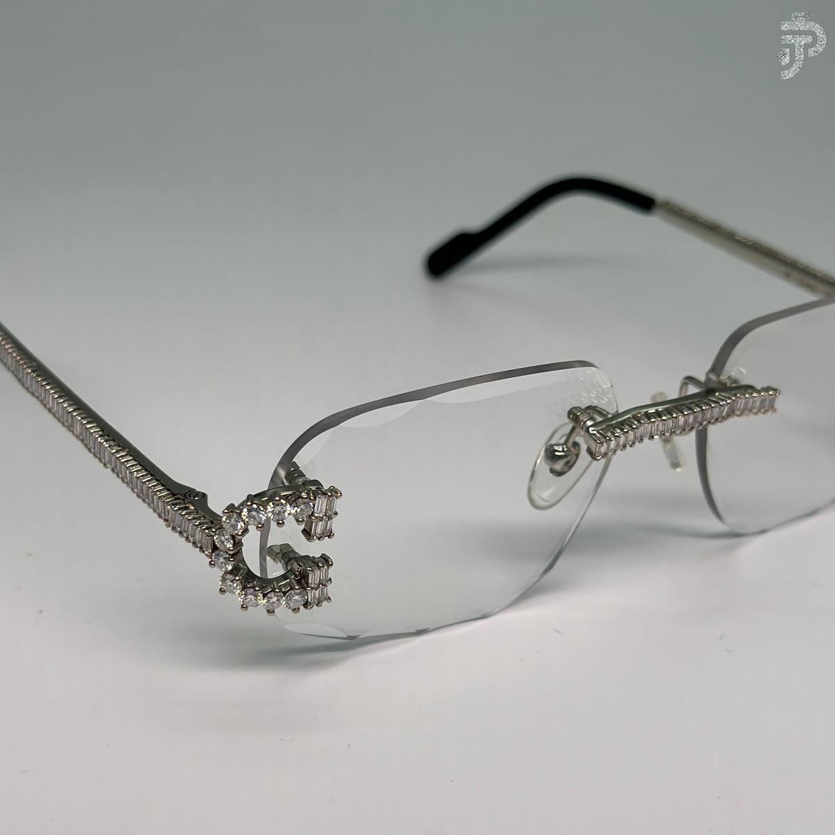 Iced Out Baguette Cut Diamond Sunglasses Fashion Wear Glasses