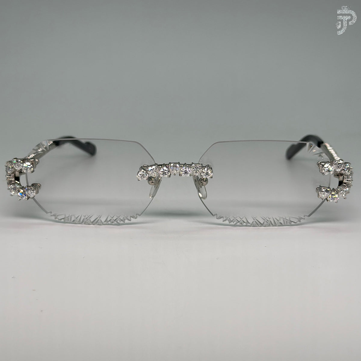 Heart Cut VVS Clarity Diamond Glasses In Unique Cut White Sunglasses