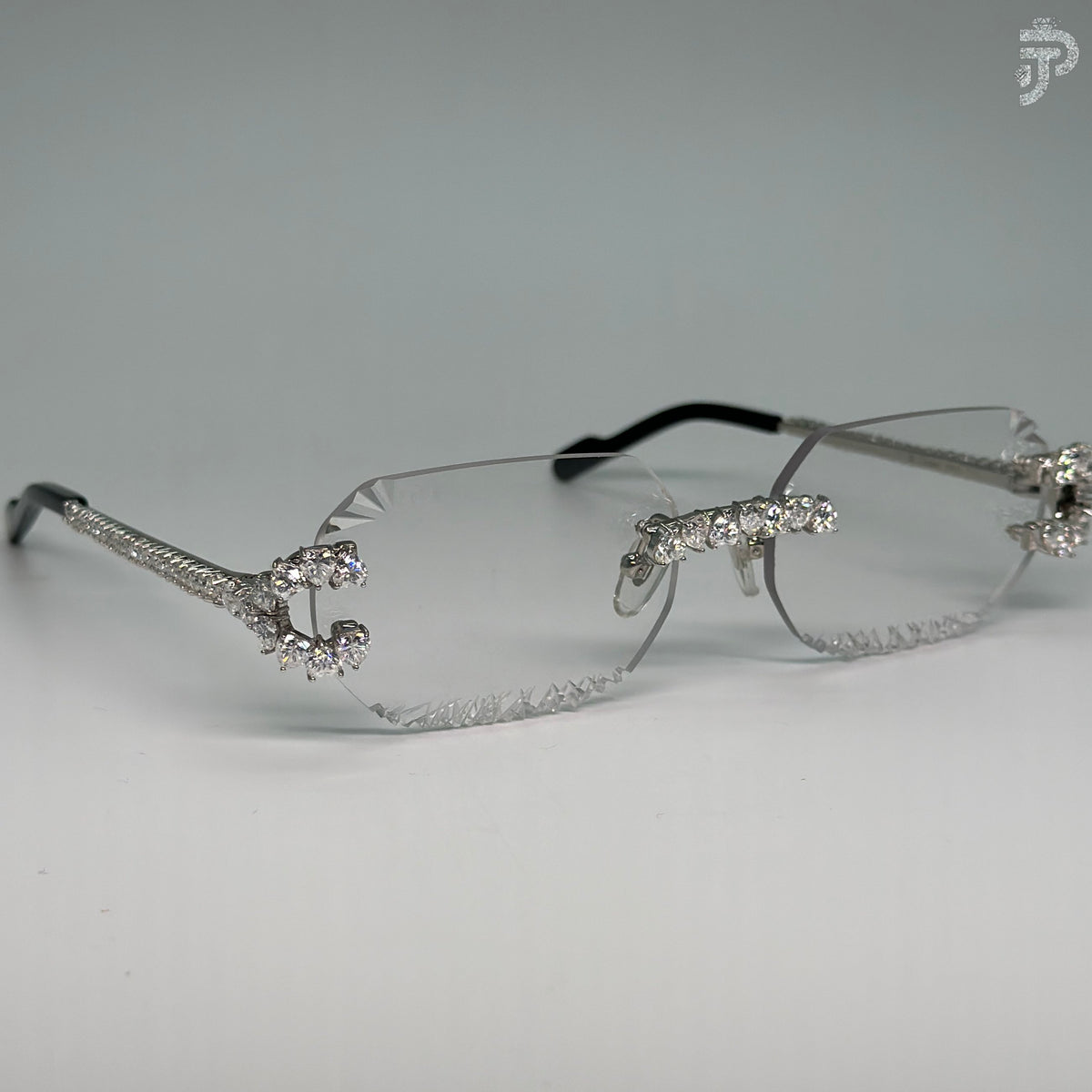 Heart Cut VVS Clarity Diamond Glasses In Unique Cut White Sunglasses