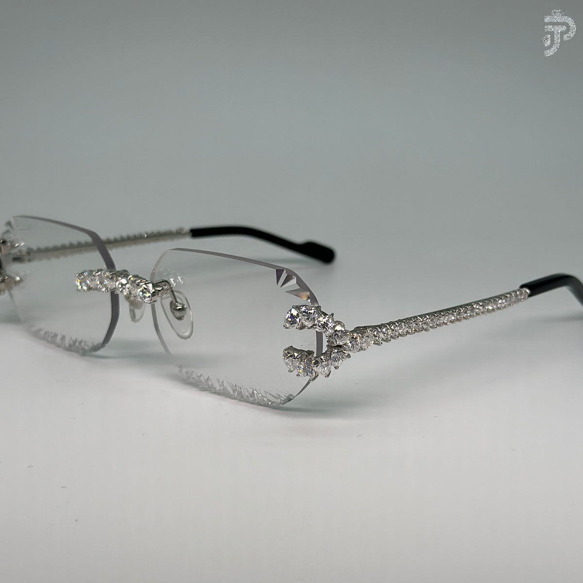 Heart Cut VVS Clarity Diamond Glasses In Unique Cut White Sunglasses