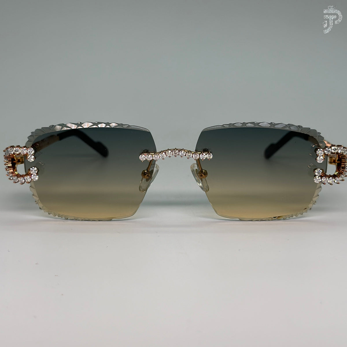 Iced Out Diamond Sunglasses For Unisex Wear with Round Brilliant Cit Stone