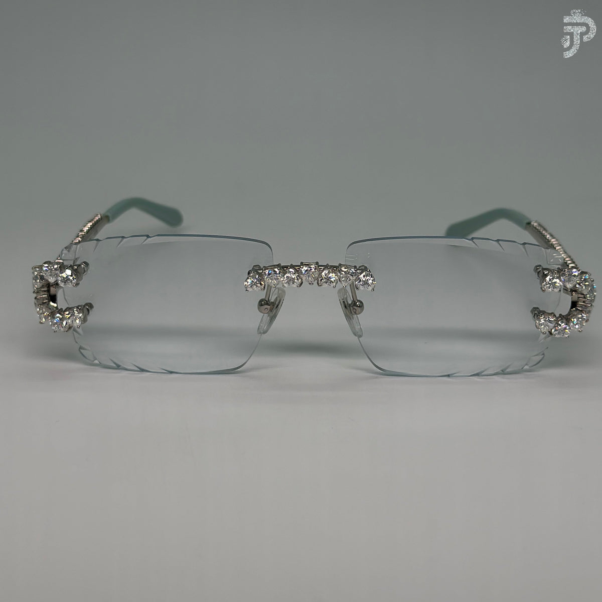Trendy Eyewear Glasses VVS Clarity Heart Cut Diamond Glasses For Unisex Wear
