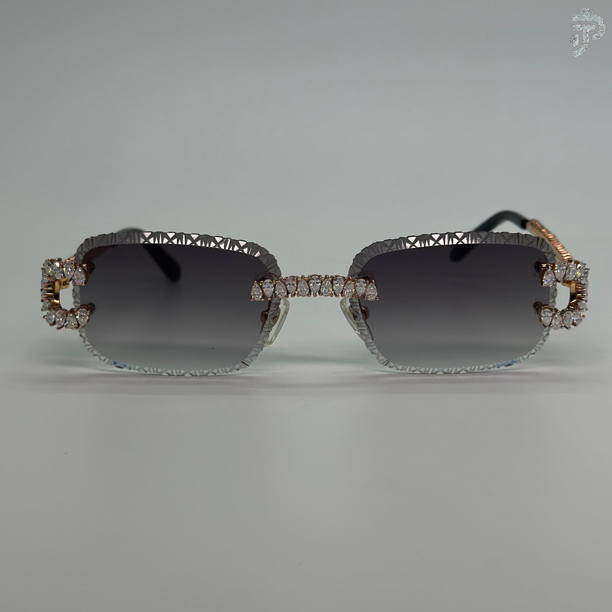 Unique Cut In Glass With Pear Cut Moissanite Stone Glasses For Party Wear