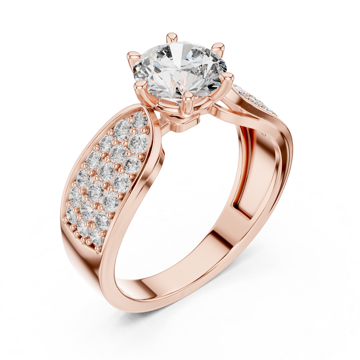 Solitaire Engagement Wedding Ring