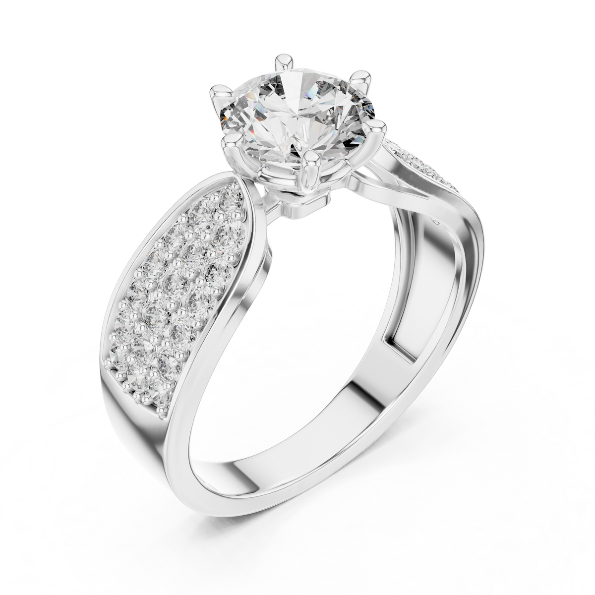 Solitaire Engagement Wedding Ring