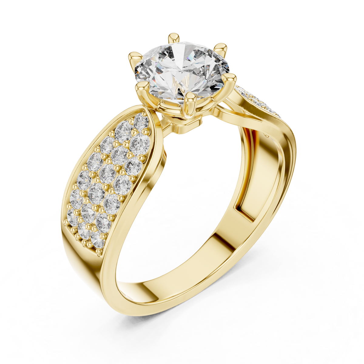 Solitaire Engagement Wedding Ring