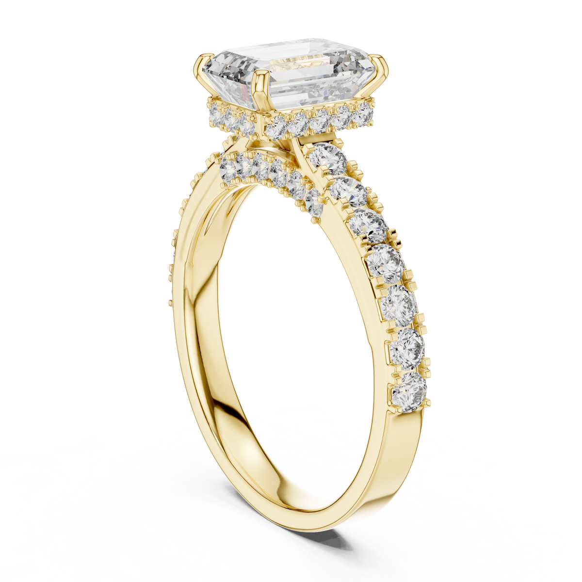 Emerald Cut Vvs Ring for Gift