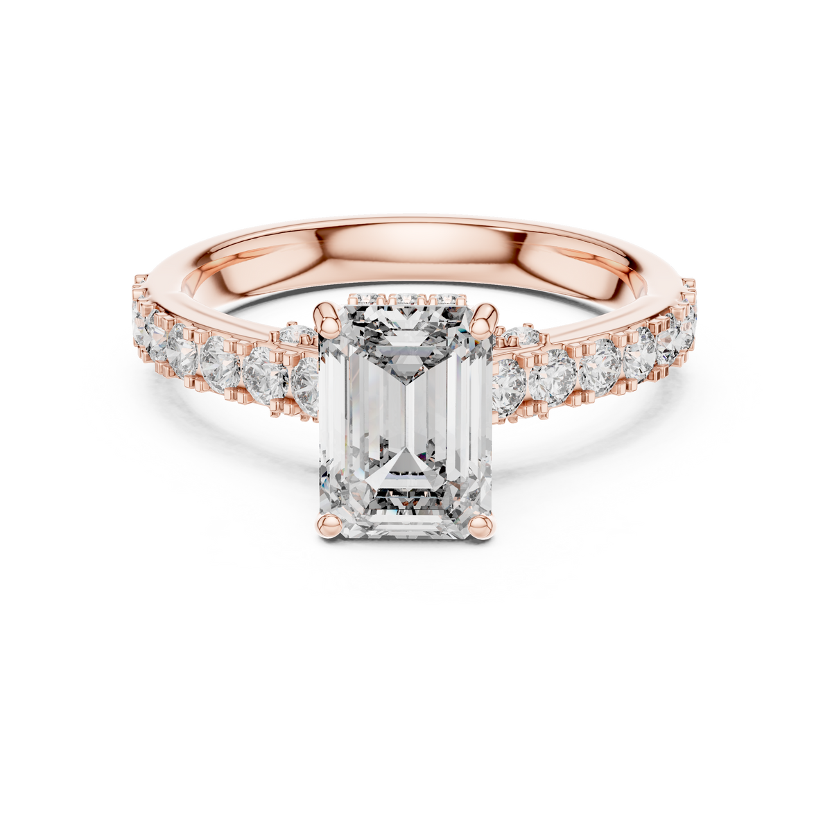 Emerald Cut Vvs Ring for Gift