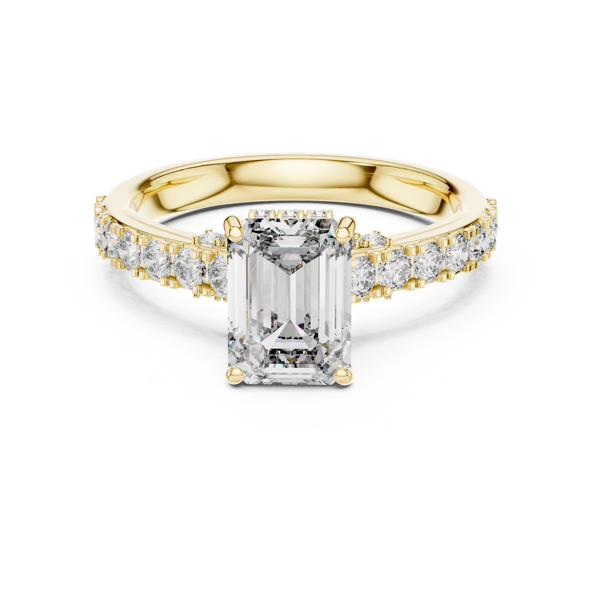 Emerald Cut Vvs Ring for Gift