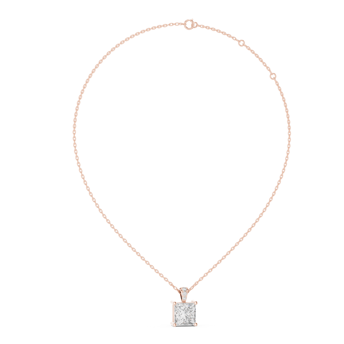Princess Diamond Pendant