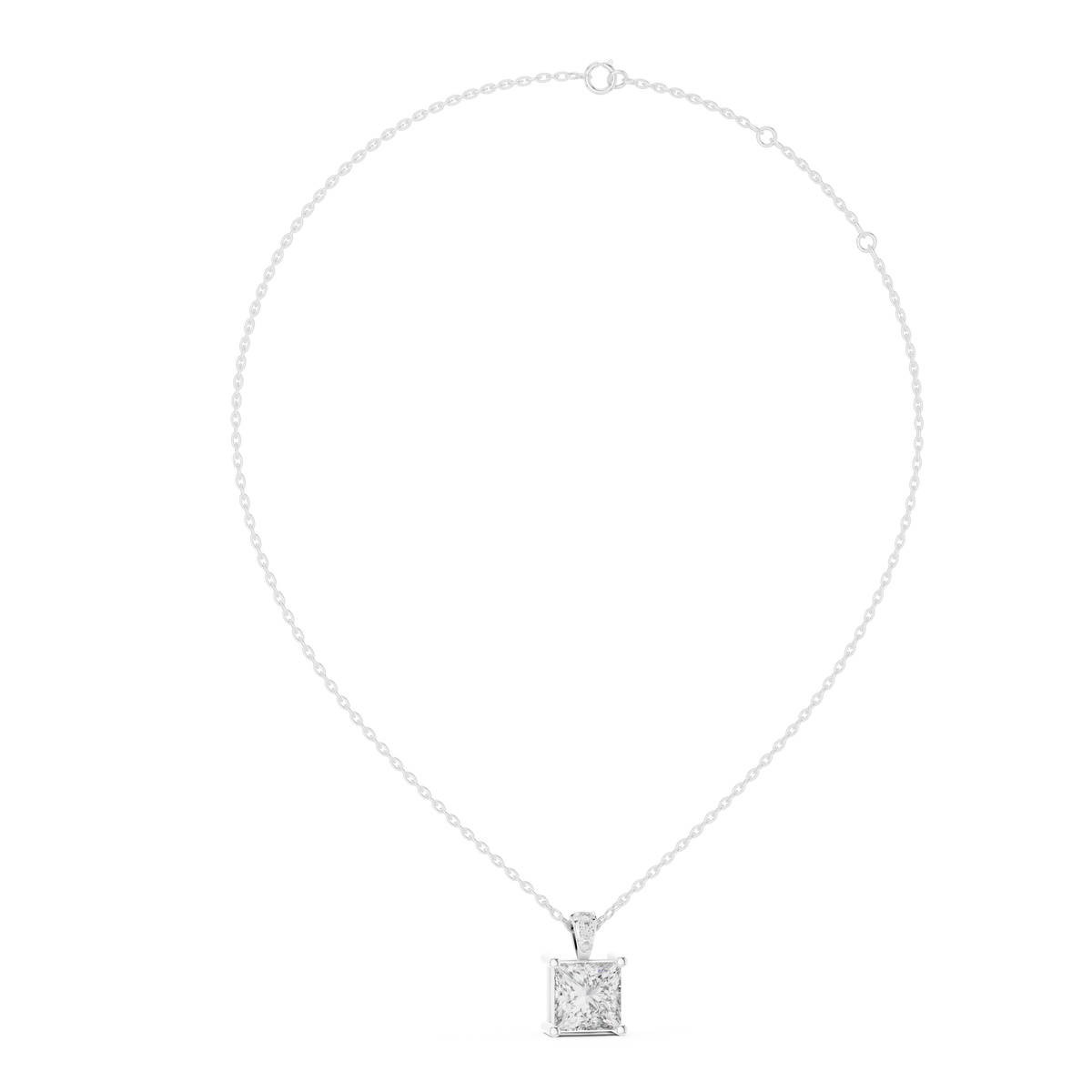 Princess Diamond Pendant