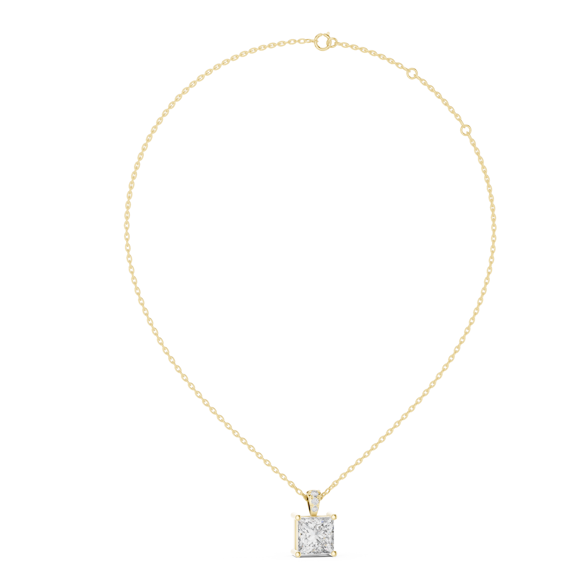 Princess Diamond Pendant