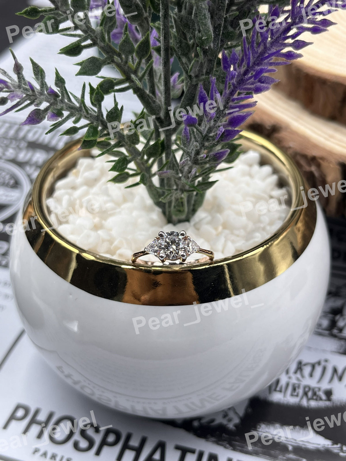Iced Out 925 Sterling Silver With VVS Moissanite Diamond Engagement Ring
