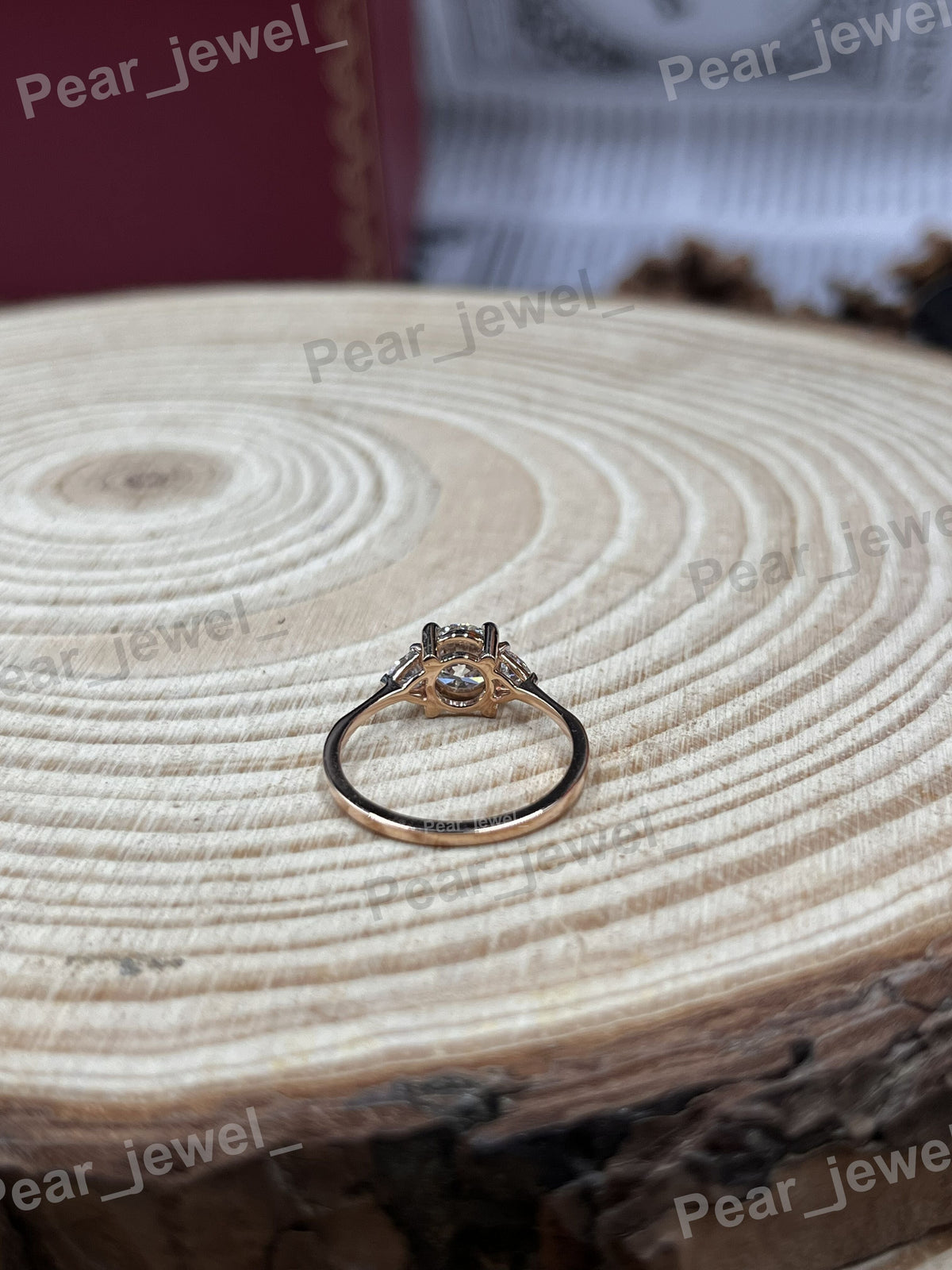 Iced Out 925 Sterling Silver With VVS Moissanite Diamond Engagement Ring
