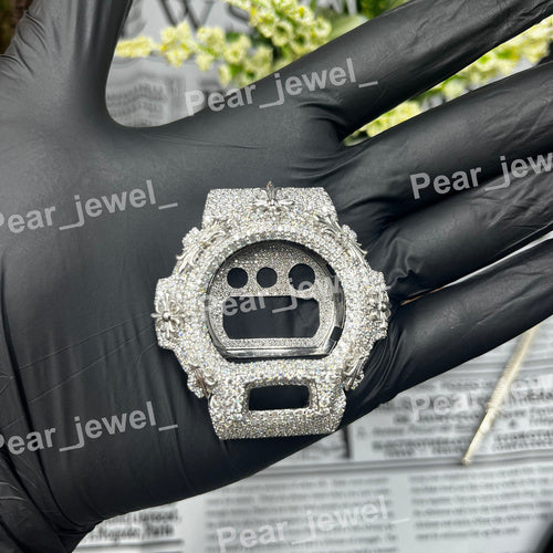 Iced Out Watch Bezel In Moissanite Diamond | 6900 Style Upgrade