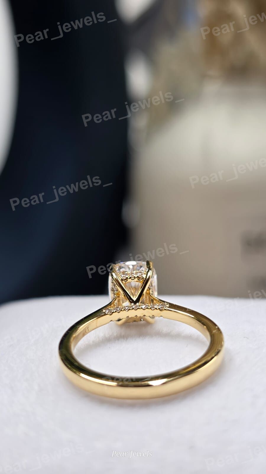 Iced Out Cushion Cut Silver Moissanite Diamond Statement Women Engagement Ring