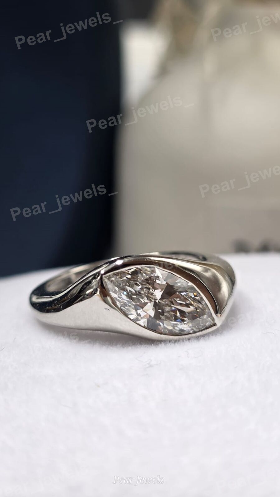 Moissanitev Diamond Iced Out 925 Sterling Silver Luxury Statement Ring