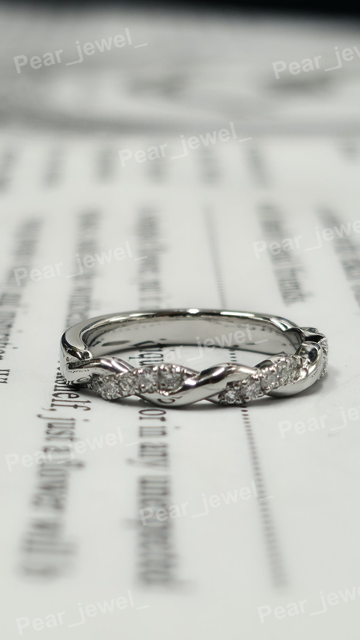 VVS Moissanite Diamond Luxury Ring Iced Out Silver Half Eternity Ring For Women Wear