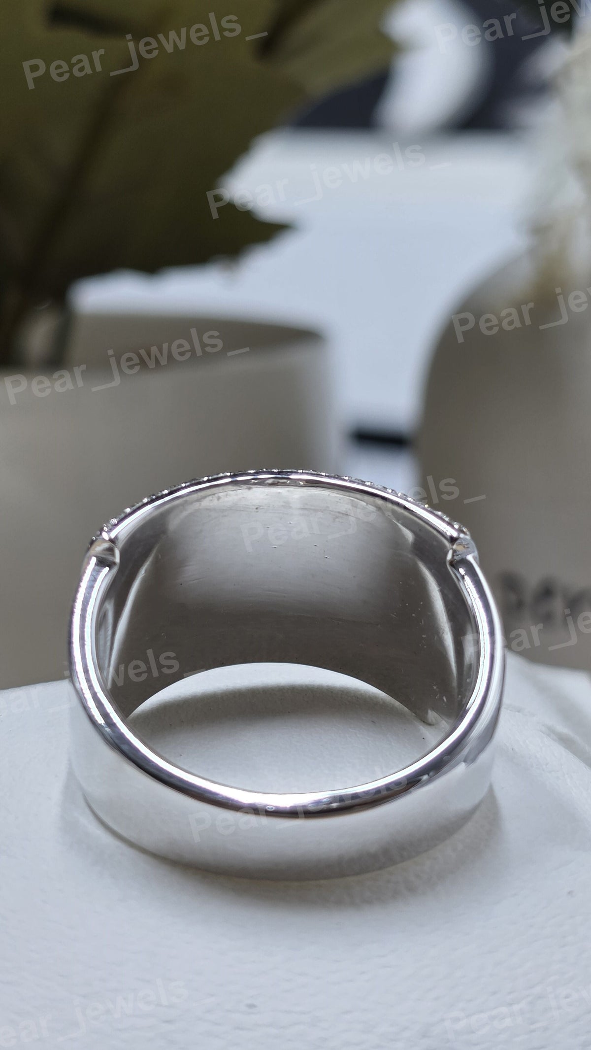 925 Sterling Silver Round Cut Moissanite Diamond Luxury Statement Ring For Women And Men Wear