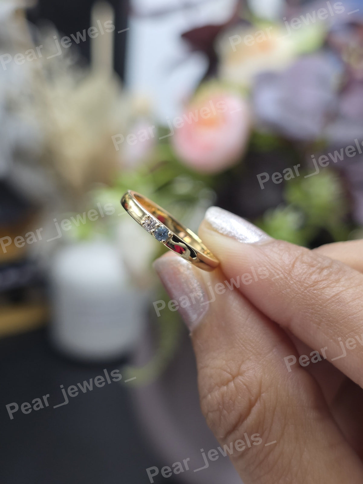 Luxury 925 Sterling Silver VVS Moissanite Diamond Engagement Women Wear Ring