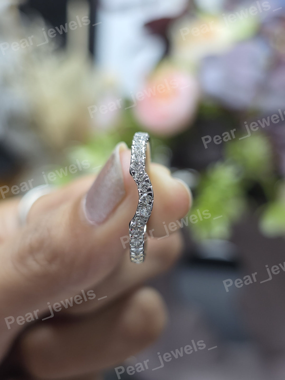 925 Sterling Silver Iced Out VVS Moissanite Diamond Engagement Wear Unisex Set of Two Ring