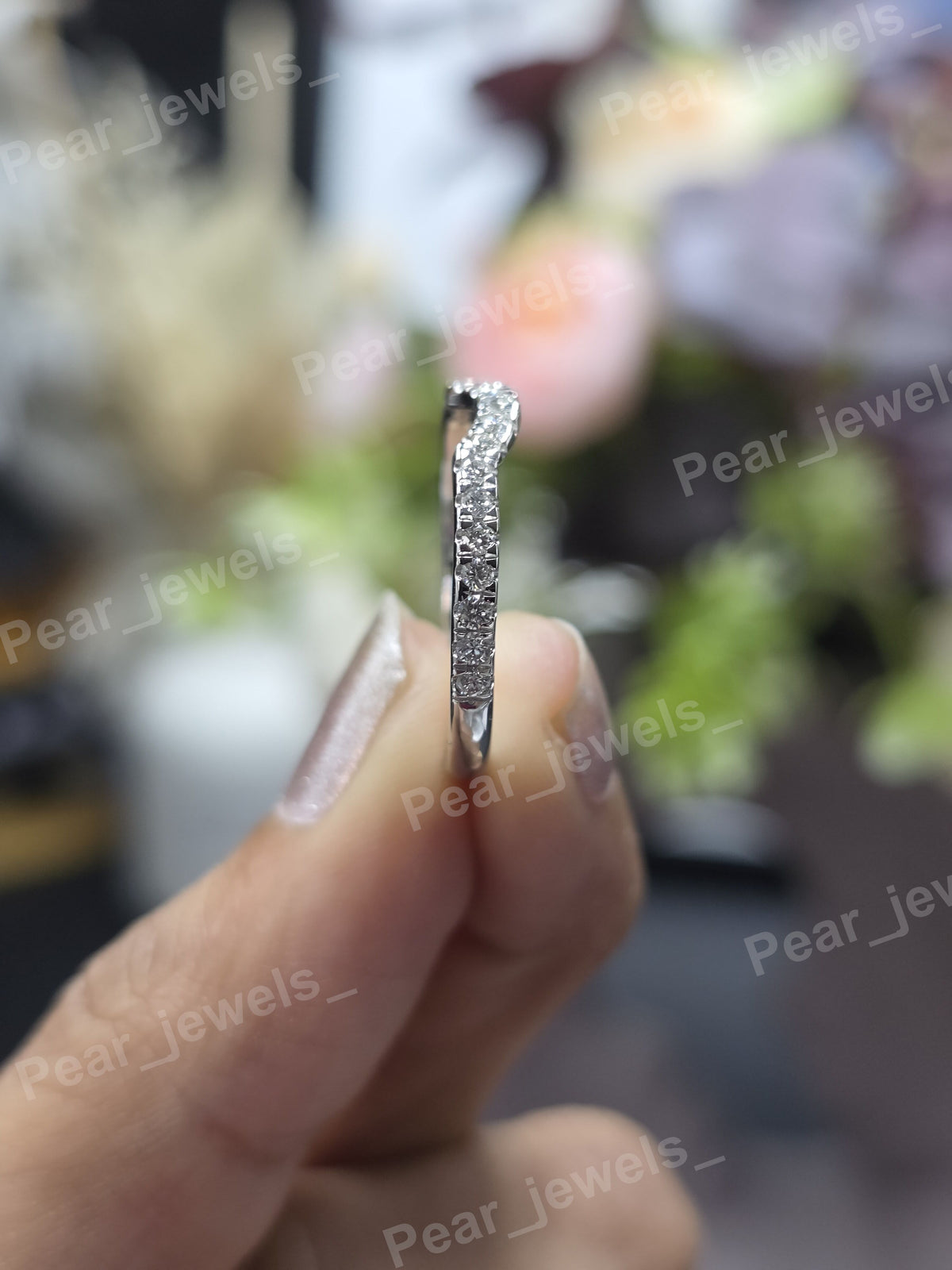 925 Sterling Silver Iced Out VVS Moissanite Diamond Engagement Wear Unisex Set of Two Ring