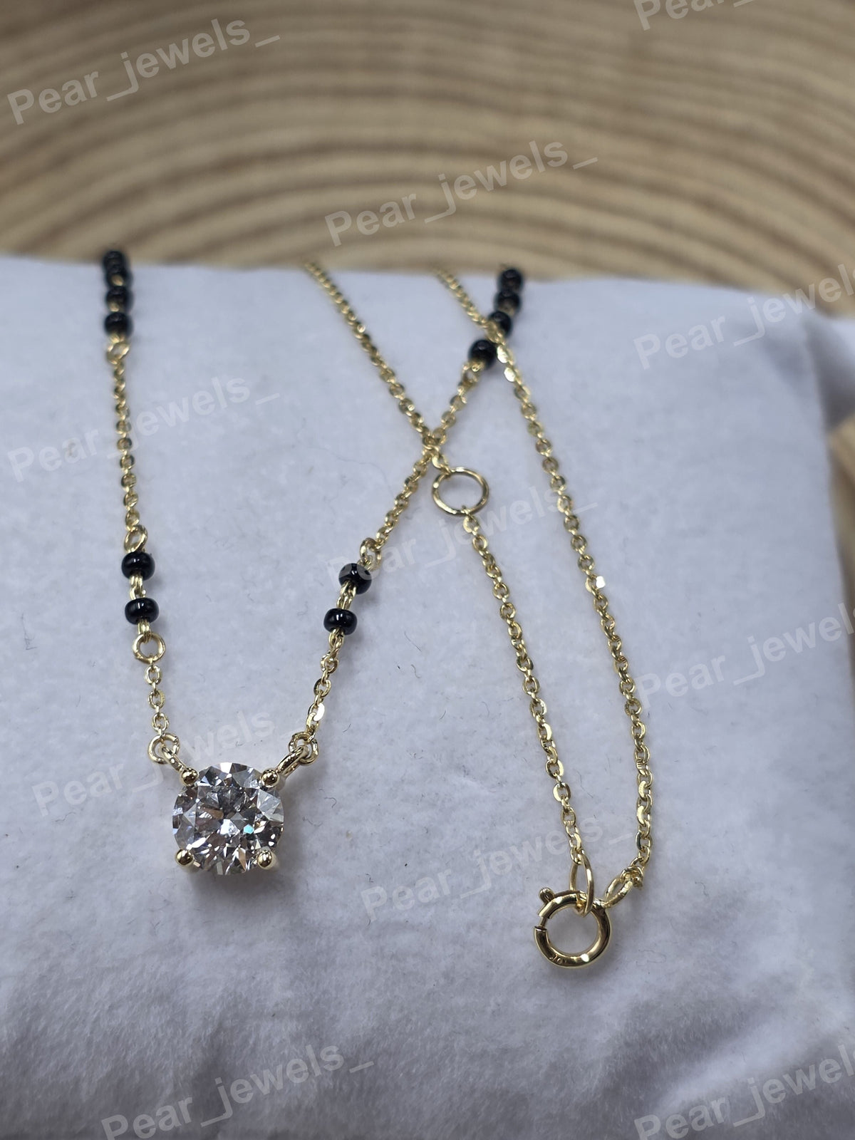 VVS Moissanite Iced Out 925 Sterling Silver Luxury Statement Women Wear Mangalsutra