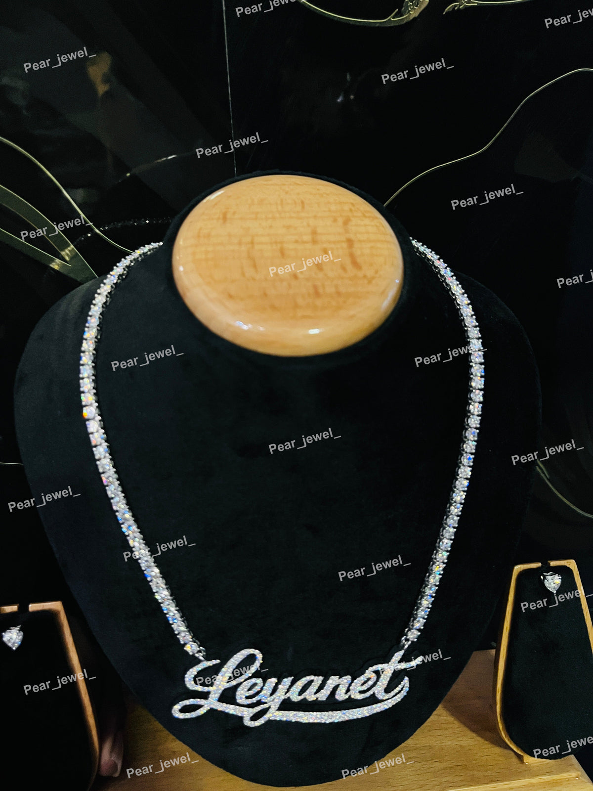 Iced Out Custom Necklace 925 Sterling Silver Moissanite Diamond Necklace