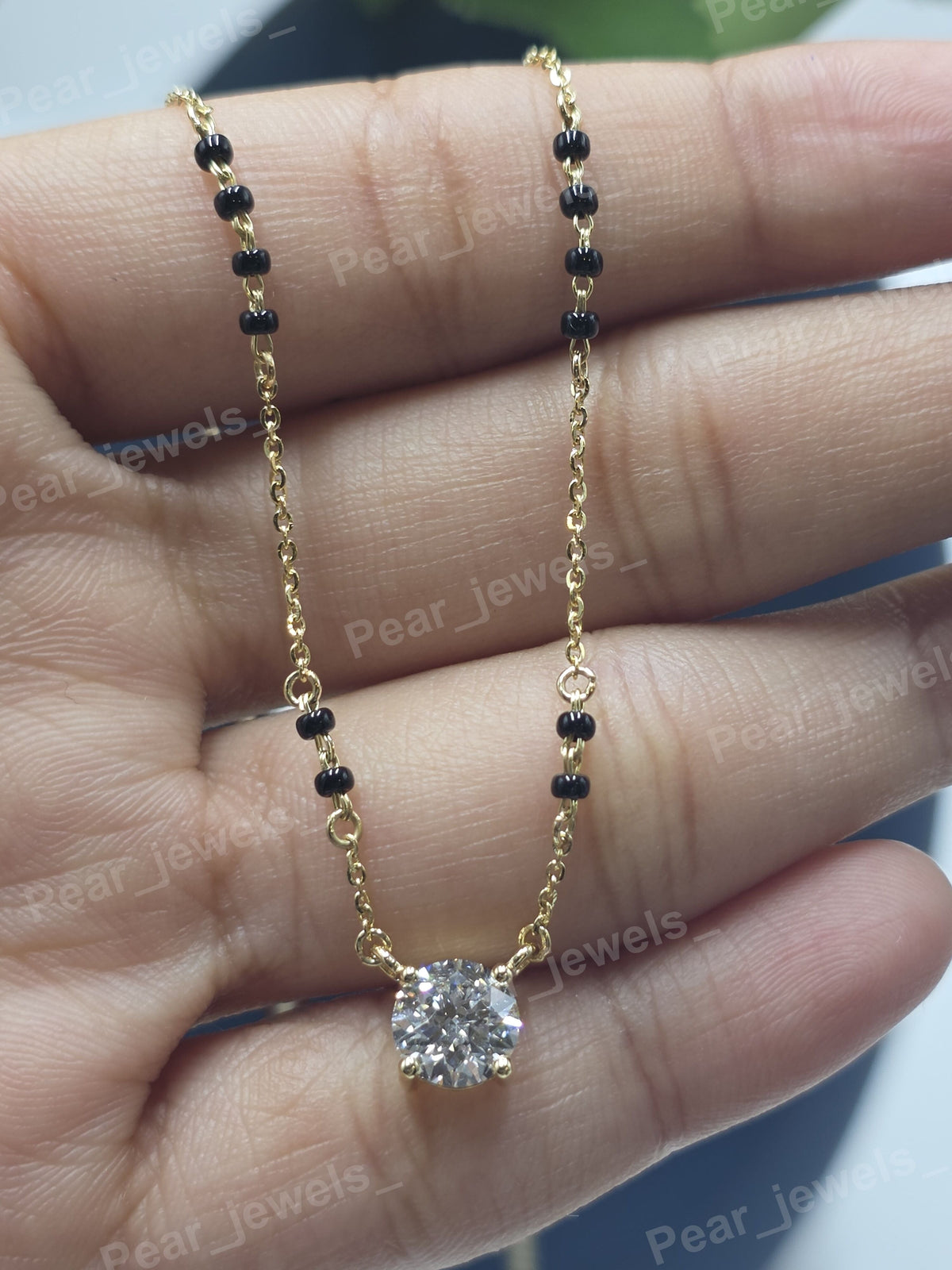 VVS Moissanite Iced Out 925 Sterling Silver Luxury Statement Women Wear Mangalsutra