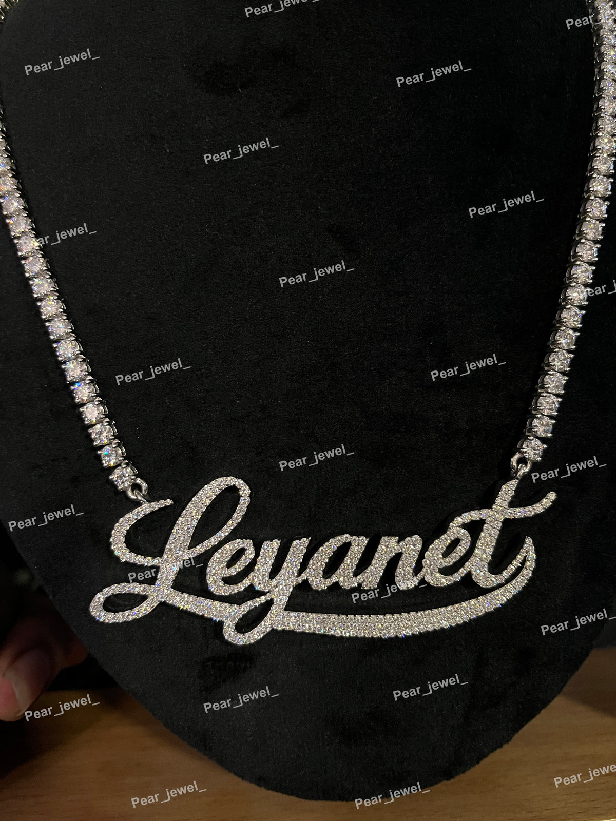 Iced Out Custom Necklace 925 Sterling Silver Moissanite Diamond Necklace