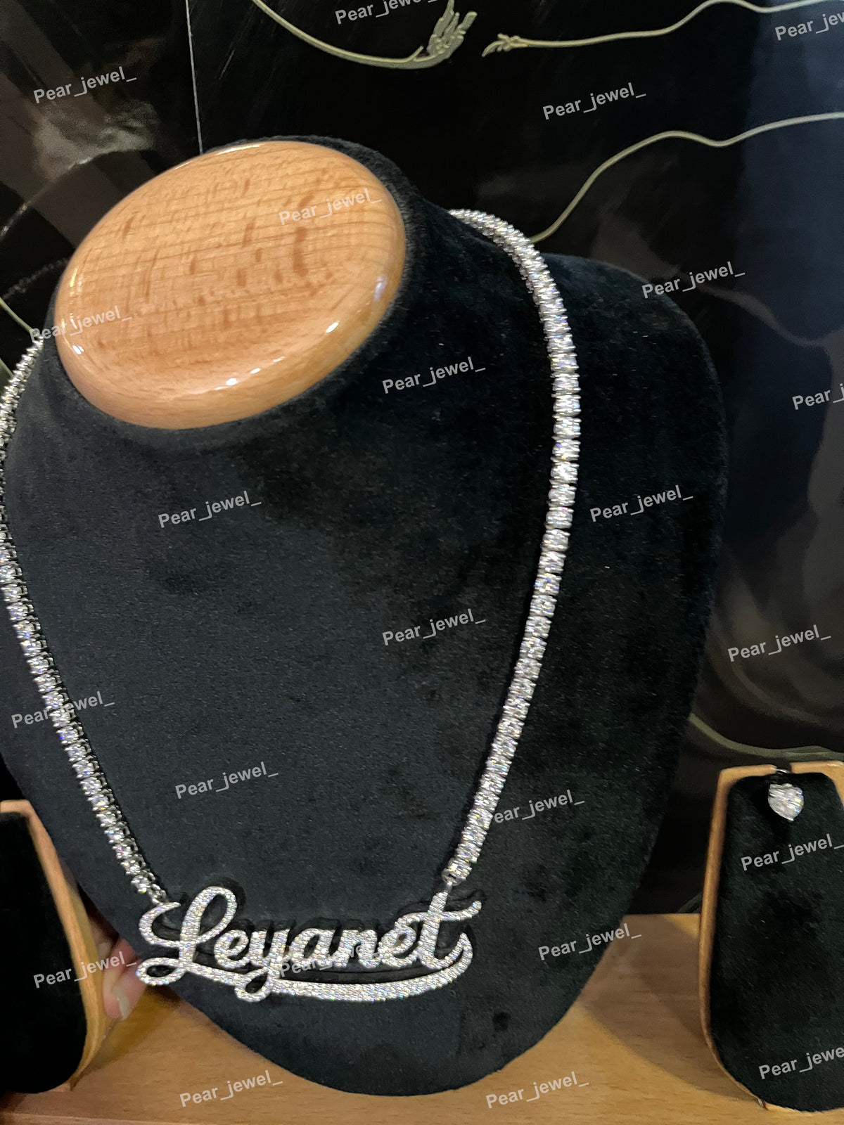Iced Out Custom Necklace 925 Sterling Silver Moissanite Diamond Necklace