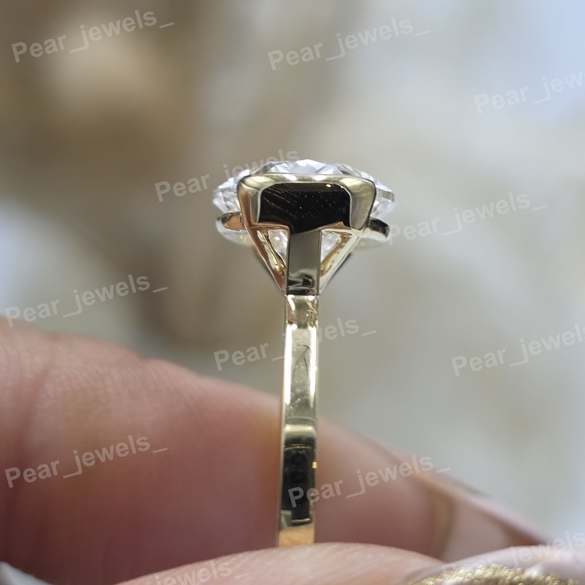 925 Sterling Silver Sparkling High Shine Drip Style VVS Moissanite Ring Women Wear