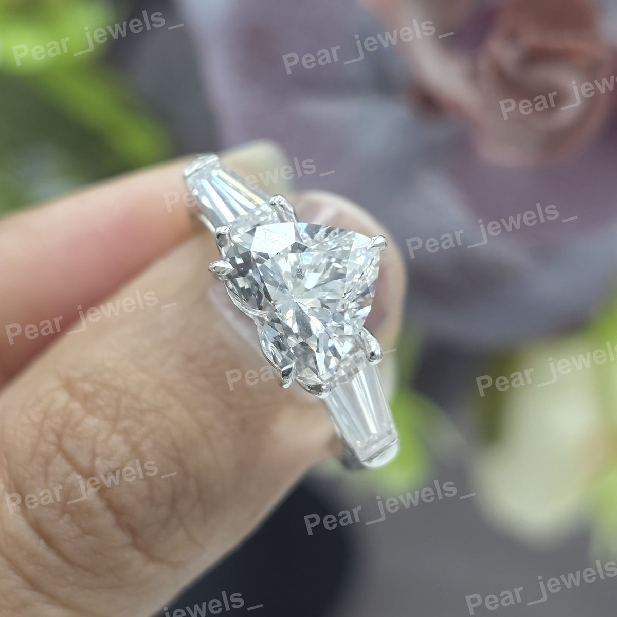 VVS Moissanite 925 Silver Luxury Engagement And Praposal Ring For Women