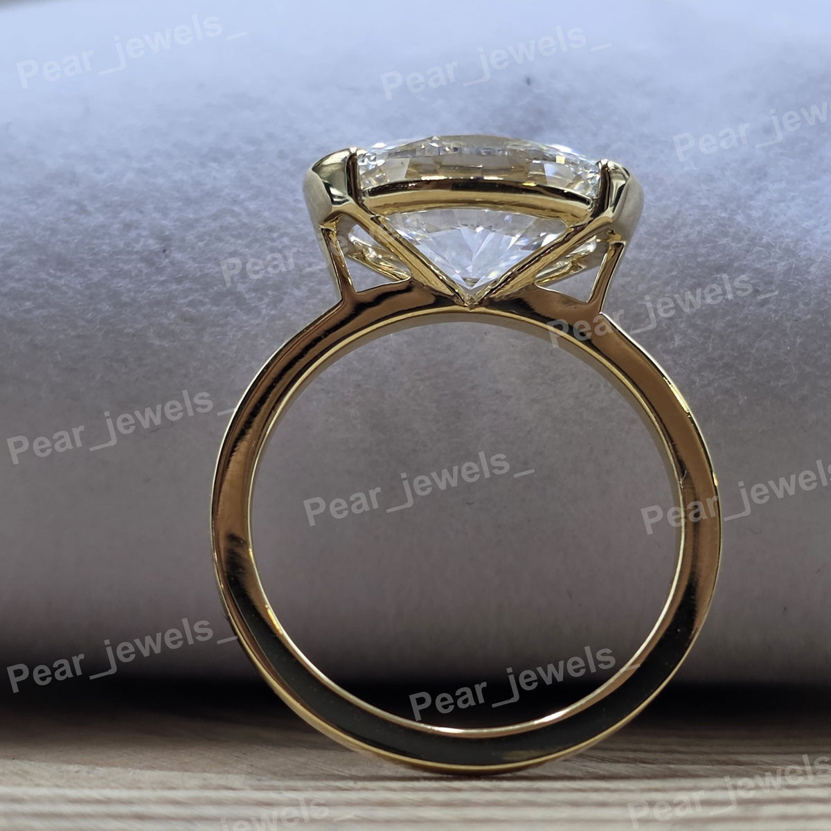 925 Sterling Silver Sparkling High Shine Drip Style VVS Moissanite Ring Women Wear