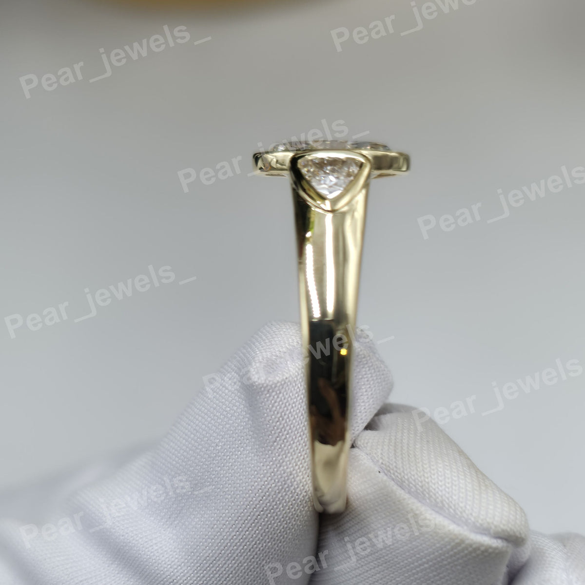 Iced Out VVS Moissanite Diamond Oval Cut 925 Sterling Silver Engagement Wear Ring