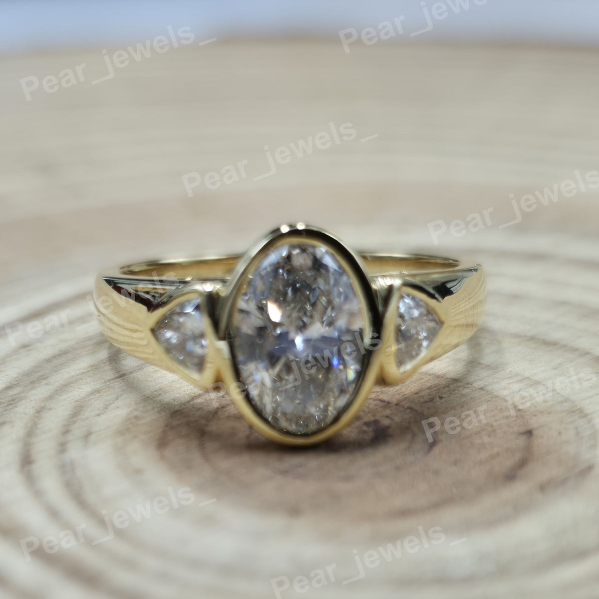 Iced Out VVS Moissanite Diamond Oval Cut 925 Sterling Silver Engagement Wear Ring