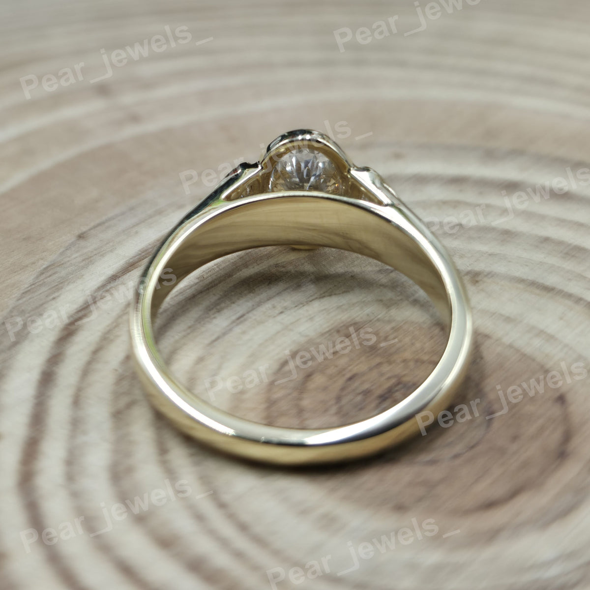 Iced Out VVS Moissanite Diamond Oval Cut 925 Sterling Silver Engagement Wear Ring