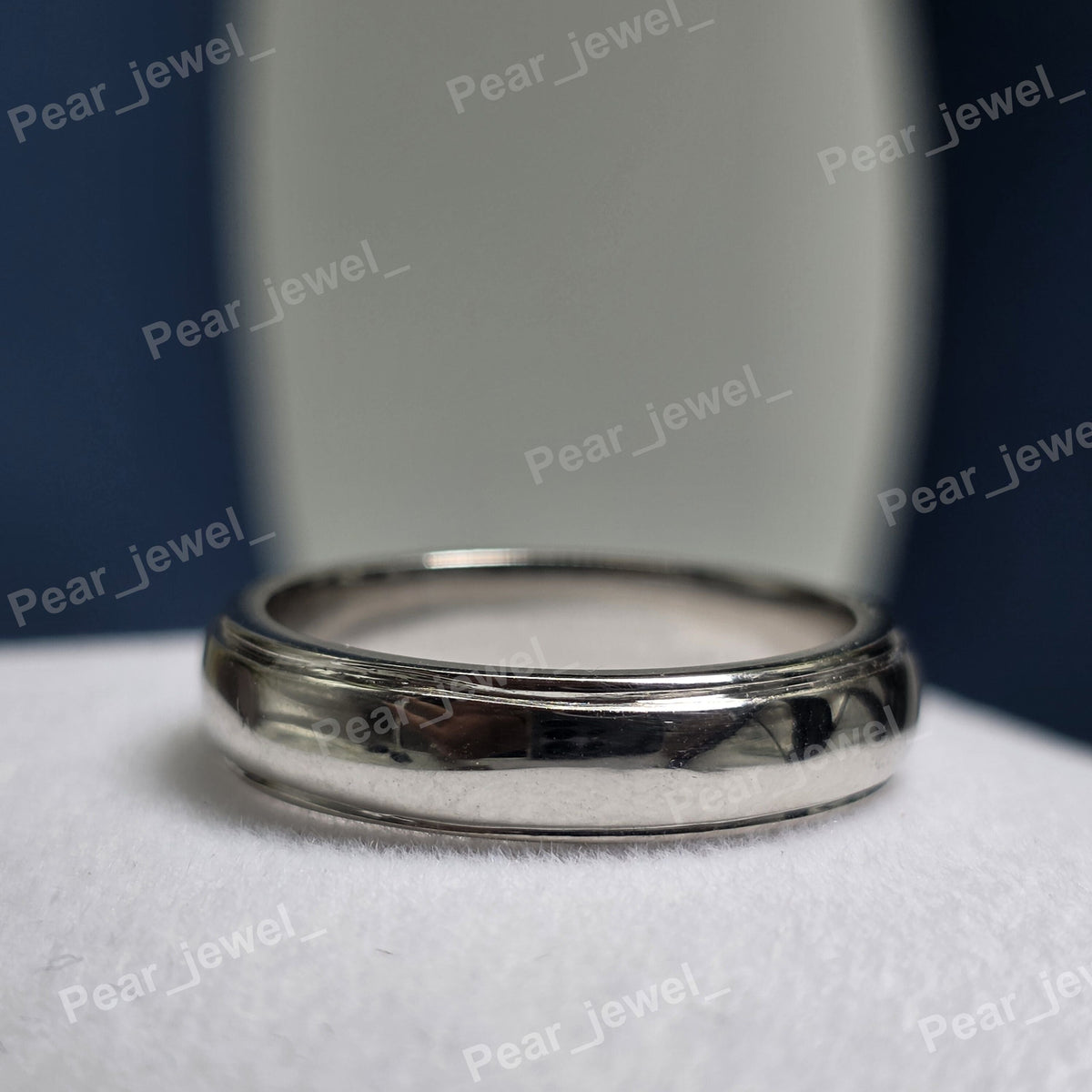 925 Sterling Silver Moissanite Diamond Wedding Band For Men's Wear & Gift