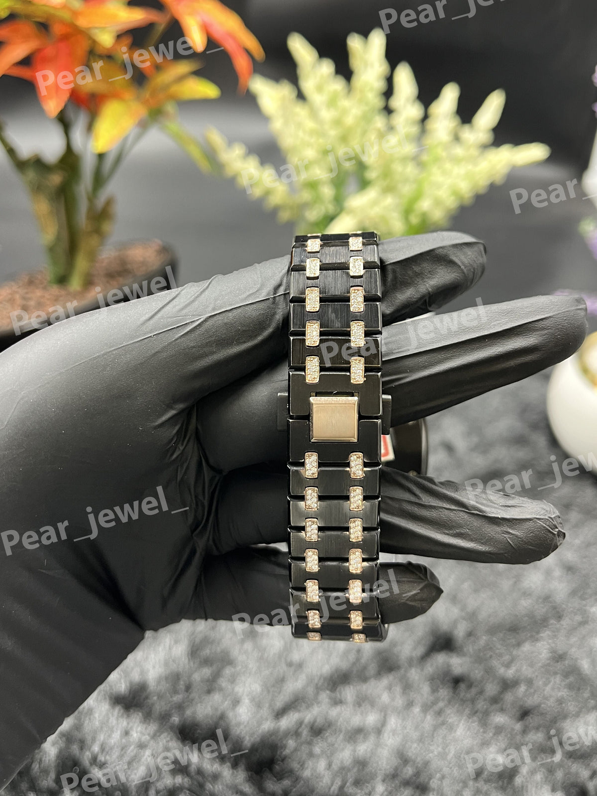 Iced Out Stainless Steel With VVS Moissanite Diamond Premium Bust Down Watch