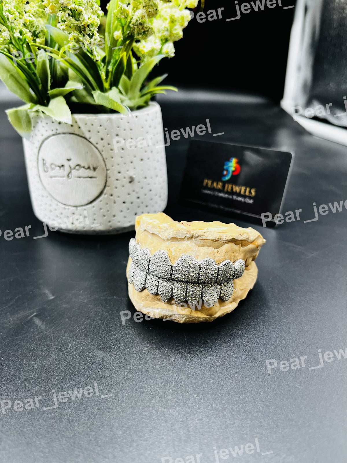 925 Sterling Silver Iced Out VVS Moissanite Diamond Teeth Grillz