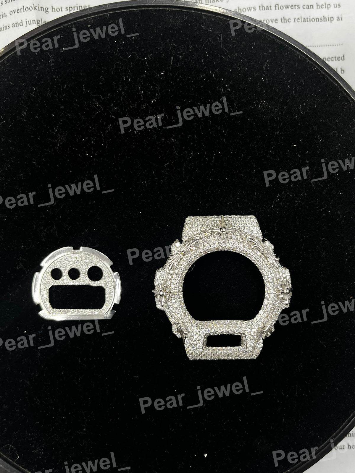 Iced Out Watch Bezel In Moissanite Diamond | 6900 Style Upgrade