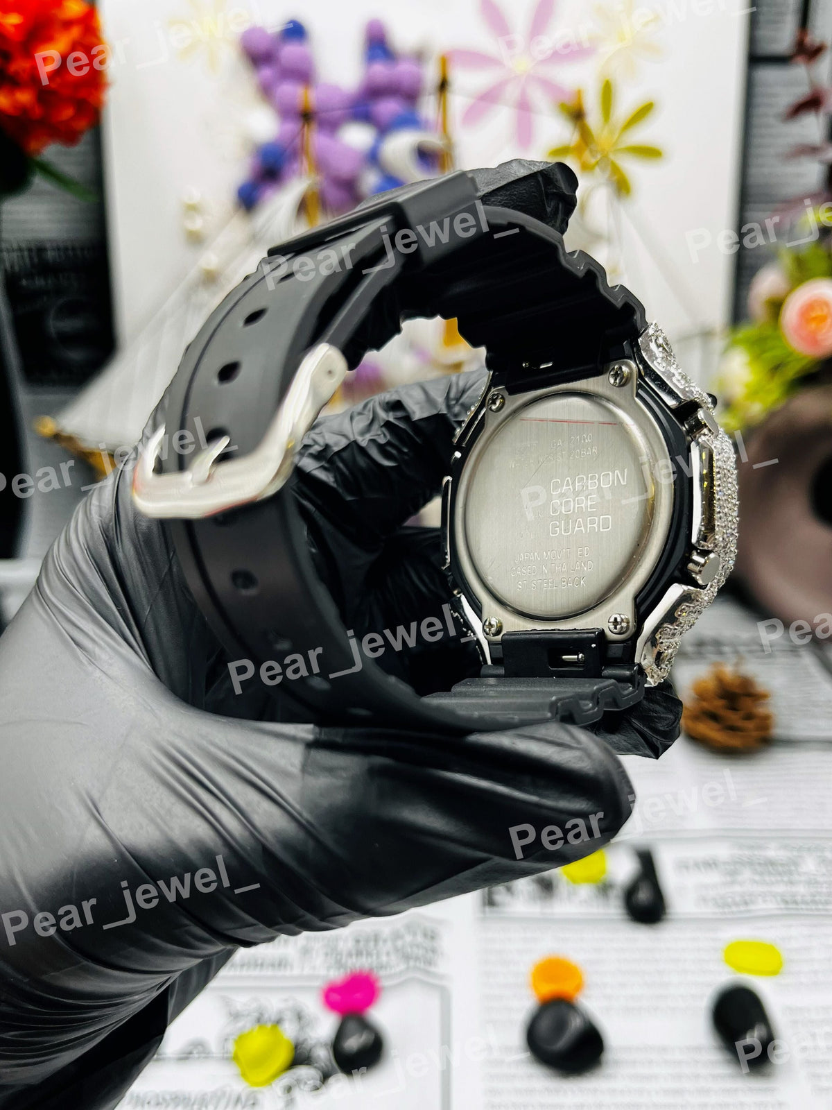 Luxury Iced Out Moissanite Diamond Case Dial Watch For Men Women Wear