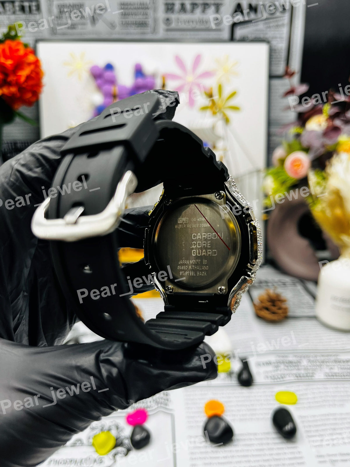 Iced Out Case Dial Moissanite Diamond Hip Hop Luxury Statement Wrist Watch