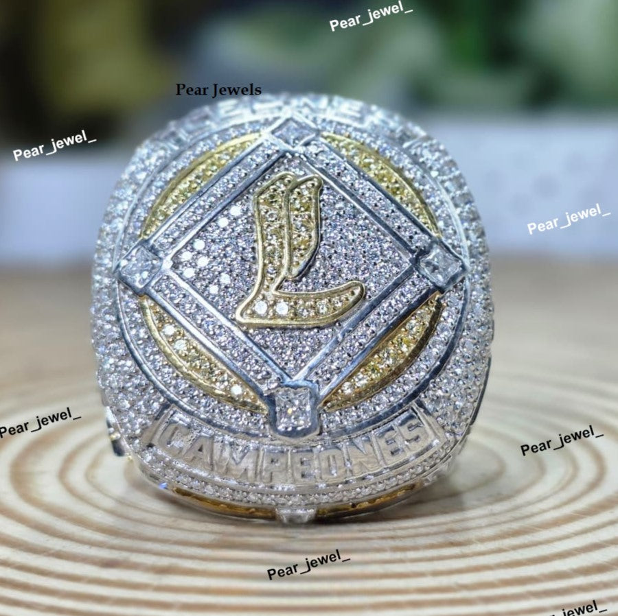 Custom Letter Iced Out Championship 925 Silver With Moissanite Diamond Ring