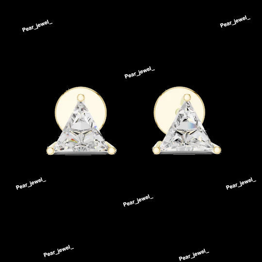 Full Triangle Diamond Earring