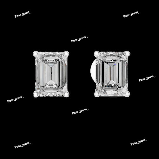 Full Emerald Diamond Earring
