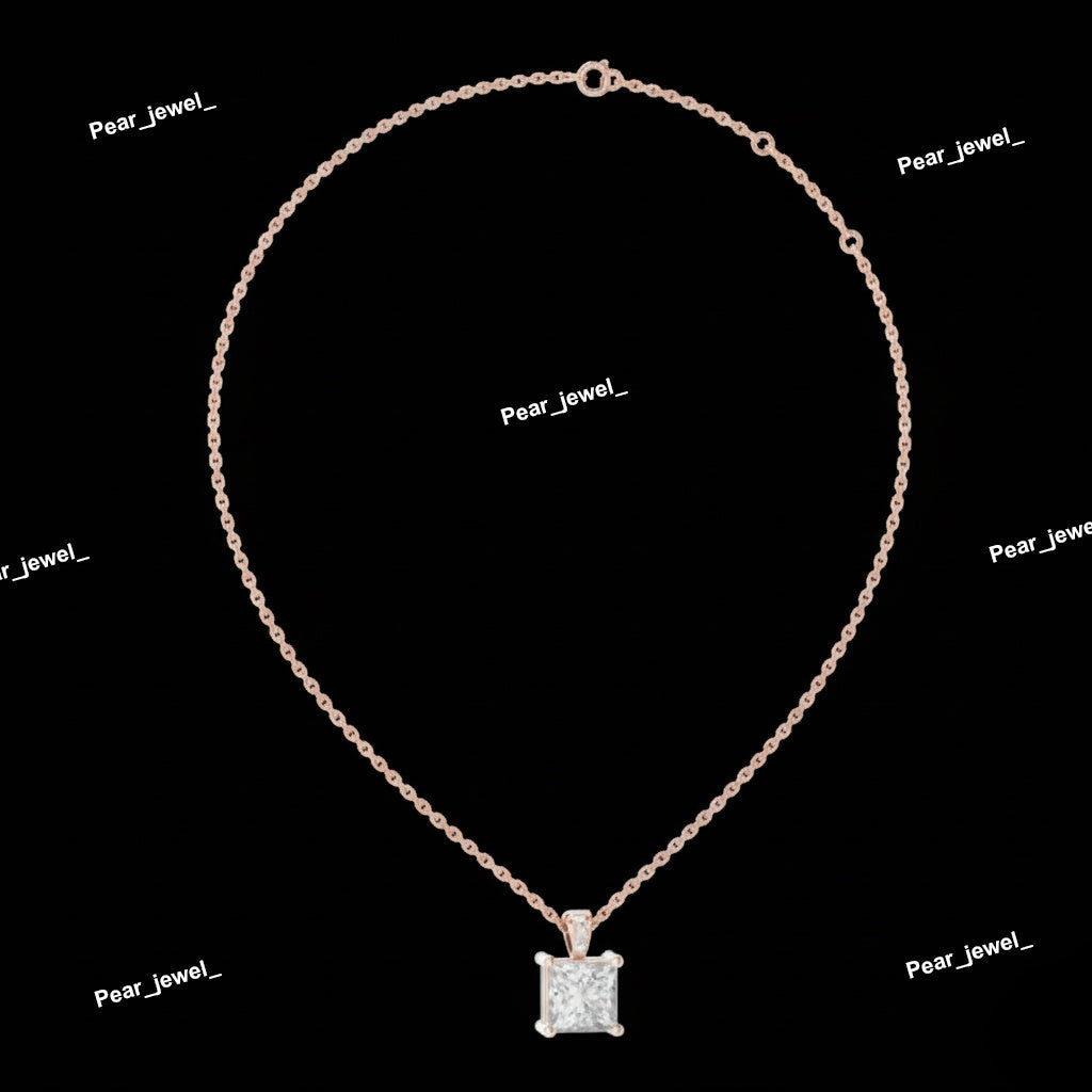 Princess Diamond Pendant