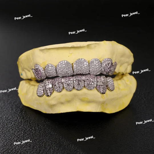 VVS Iced Out Moissanite 925 Sterling Silver HipHop Grillz